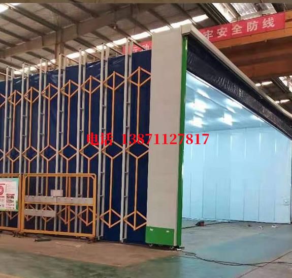 大岭山镇钢结构厂移动伸缩房